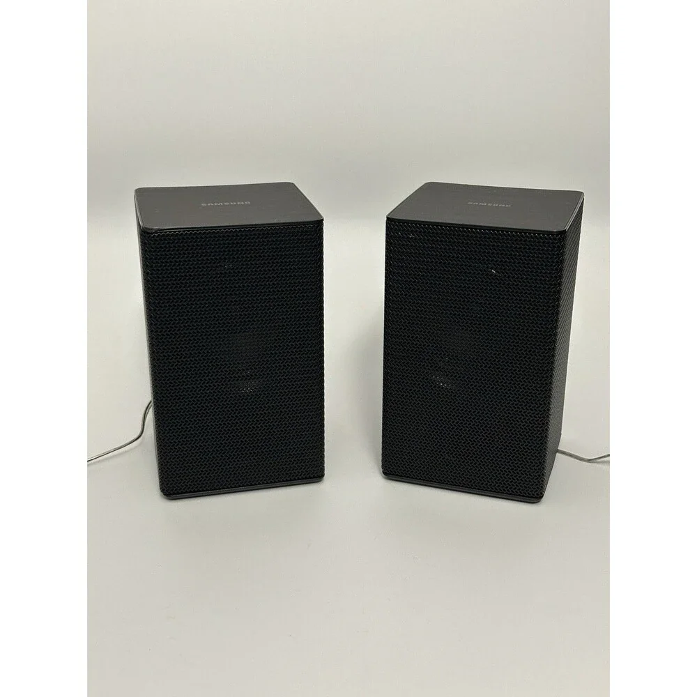 Samsung PS-SM10 Surround Speakers Left Right Pair 3 Ohm w/ Wires UNTESTED
